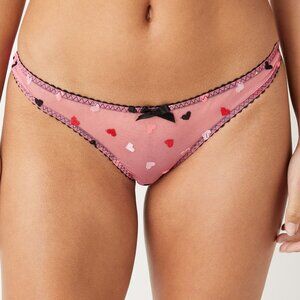 Agent Provocateur Conny Full Brief in Pink Mesh Panties NWT Size 2 - XS